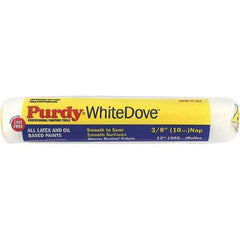 Purdy - 3/8" Nap, 12" Wide Paint Roller Cover - Smooth to Semi-Smooth Texture, Woven Dralon Fabric - USA Tool & Supply