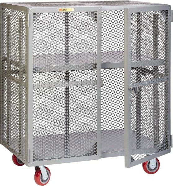Little Giant - 2 Door, 2 Tier, Mobile Storage Locker - USA Tool & Supply