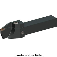 Kennametal - External Thread, 1.26" Max Depth of Cut, 4mm Min Groove Width, 6" OAL, Left Hand Indexable Grooving Cutoff Toolholder - 4 Seat Size, 1" Shank Height x 1" Shank Width, EG0400M04P04 Insert Style, EVSC-T Toolholder Style, Series Beyond Evolution - USA Tool & Supply