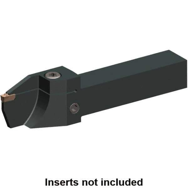 Kennametal - External Thread, 1.26" Max Depth of Cut, 5mm Min Groove Width, 6" OAL, Left Hand Indexable Grooving Cutoff Toolholder - 5 Seat Size, 1" Shank Height x 1" Shank Width, EG0500M05P04 Insert Style, EVSC-T Toolholder Style, Series Beyond Evolution - USA Tool & Supply