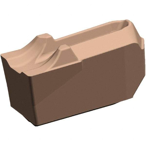 Kennametal - EC-U4 CR KCU25 Grade, 0.1574" Cutting Width, Carbide Cutoff Insert - 0° Neutral Lead Angle, 0.008" Cnr Rad, AlTiN Coated, Single End - USA Tool & Supply