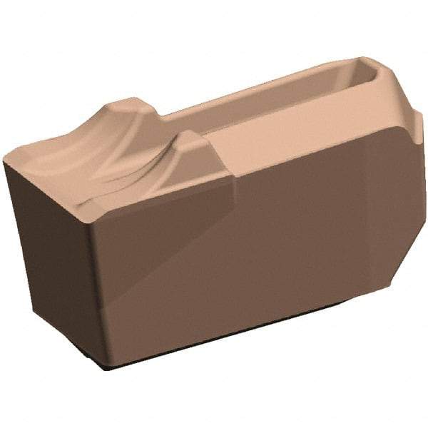 Kennametal - EC-U1B CM KCU25 Grade, 0.055" Cutting Width, Carbide Cutoff Insert - 0° Neutral Lead Angle, 0.008" Cnr Rad, TiOCN Coated, Single End - USA Tool & Supply