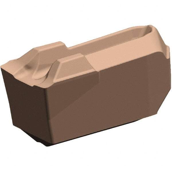 Kennametal - EC-U3 CL KCU25 Grade, 0.118" Cutting Width, Carbide Cutoff Insert - 0° Neutral Lead Angle, 0.008" Cnr Rad, TiOCN Coated, Single End - USA Tool & Supply