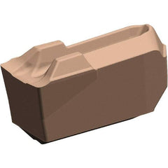 Kennametal - EC-U1B CL KCU25 Grade, 0.055" Cutting Width, Carbide Cutoff Insert - 0° Neutral Lead Angle, 0.006" Cnr Rad, TiOCN Coated, Single End - USA Tool & Supply