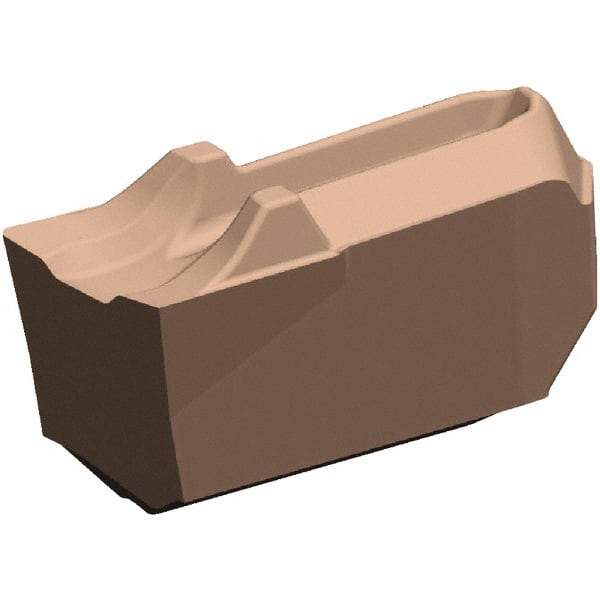 Kennametal - EC-U1B CF KCU25 Grade, 0.055" Cutting Width, Carbide Cutoff Insert - 0° Neutral Lead Angle, 0.006" Cnr Rad, TiOCN Coated, Single End - USA Tool & Supply