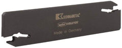 Kennametal - 1.022" Blade Height, 0.158" Blade Width, 4.341" OAL, Neutral Cut, Double End Indexable Cut-Off Blade - EVBS Blade, Beyond Evolution Series - USA Tool & Supply