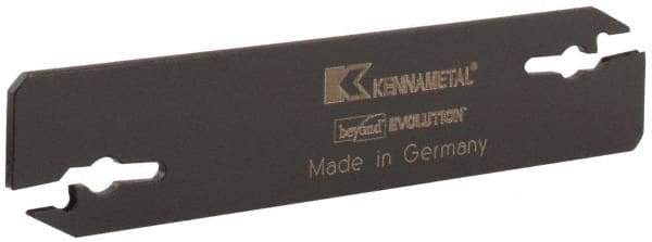 Kennametal - 0.608" Blade Height, 0.079" Blade Width, 3.557" OAL, Neutral Cut, Double End Indexable Cut-Off Blade - EVBS Blade, Beyond Evolution Series - USA Tool & Supply