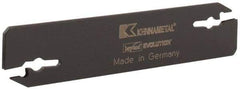 Kennametal - 0.608" Blade Height, 0.079" Blade Width, 3.557" OAL, Neutral Cut, Double End Indexable Cut-Off Blade - EVBS Blade, Beyond Evolution Series - USA Tool & Supply