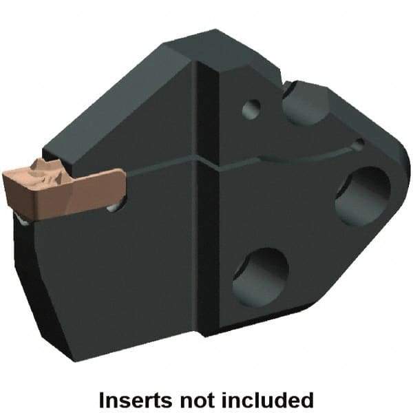 Kennametal - System Size 65, Left Hand Cut, 1.024" Max Depth of Cut, 0.236" Max Width of Cut, Modular Cutoff Cutting Unit Head - A2, A3, A4 Insert Style, 2.347" Head Length, 0.389" Center to Cutting Edge, Series Beyond Evolution - USA Tool & Supply