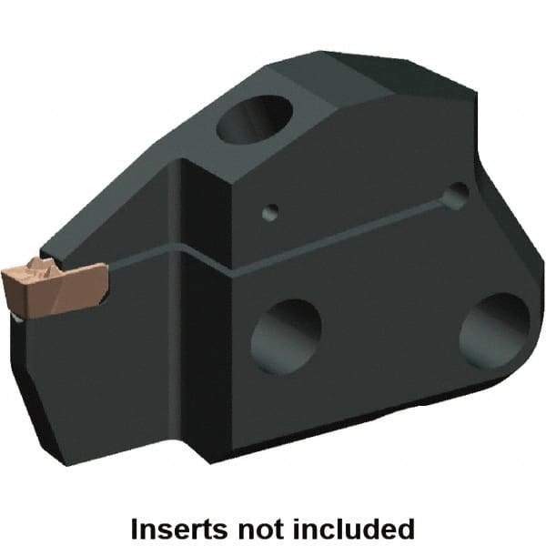 Kennametal - System Size 50, Left Hand Cut, 0.63" Max Depth of Cut, 0.079" Max Width of Cut, Modular Cutoff Cutting Unit Head - A2, A3, A4 Insert Style, 2.037" Head Length, 0.428" Center to Cutting Edge, Series Beyond Evolution - USA Tool & Supply