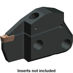 Kennametal - System Size 50, Left Hand Cut, 1.26" Max Depth of Cut, 0.197" Max Width of Cut, Modular Cutoff Cutting Unit Head - A2, A3, A4 Insert Style, 2.667" Head Length, 0.371" Center to Cutting Edge, Series Beyond Evolution - USA Tool & Supply