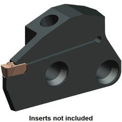 Kennametal - System Size 50, Right Hand Cut, 0.866" Max Depth of Cut, 0.158" Max Width of Cut, Modular Cutoff Cutting Unit Head - A2, A3, A4 Insert Style, 2.273" Head Length, 0.391" Center to Cutting Edge, Series Beyond Evolution - USA Tool & Supply