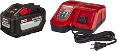 Milwaukee Tool - 18 Volt Lithium-Ion Power Tool Battery - 12 Ahr Capacity, 2 hr Charge Time, Series M18 RED - USA Tool & Supply