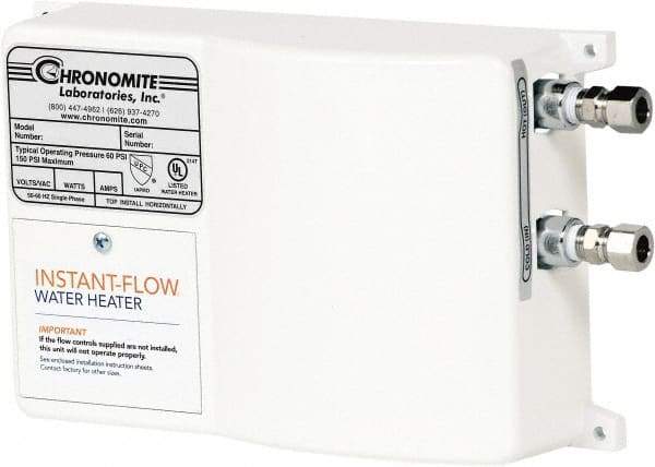 Chronomite - 277 Volt Electric Water Heater - 8.31 KW, 30 Amp, 10 Wire Gauge - USA Tool & Supply