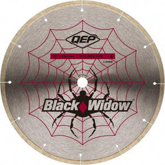 QEP - 10" Diam, 5/8" Arbor Hole Diam, Wet & Dry Cut Saw Blade - Diamond-Tipped, Smooth Action, Standard Round Arbor - USA Tool & Supply