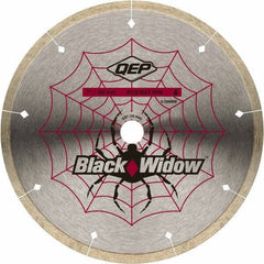 QEP - 7" Diam, 5/8" Arbor Hole Diam, Wet & Dry Cut Saw Blade - Diamond-Tipped, Smooth Action, Standard Round Arbor - USA Tool & Supply