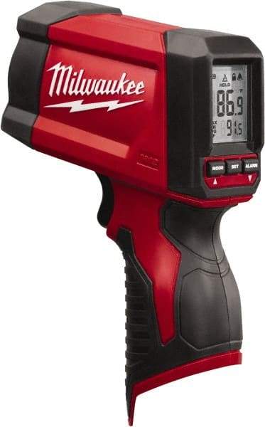 Milwaukee Tool - -18 to 550°C (-22 to 1022°F) Laser - 12:1 Distance to Spot Ratio - USA Tool & Supply