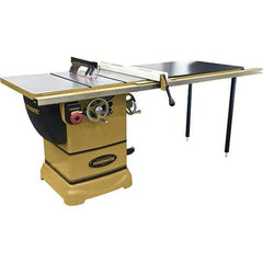 Jet - 10" Blade Diam, 5/8" Arbor Diam, 1 Phase Table Saw - 115/230 Volt, 3-1/8" Cutting Depth - USA Tool & Supply