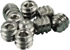 Acorn Engineering - #6-32, 1/8" Long, Flat Point Set Screw - Grade 18-8 Stainless Steel - USA Tool & Supply