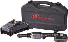 Ingersoll-Rand - 3/8" Drive 20 Volt Angled Cordless Impact Wrench & Ratchet - 225 RPM, 54 Ft/Lb Torque, 1 Lithium-Ion Battery Included - USA Tool & Supply