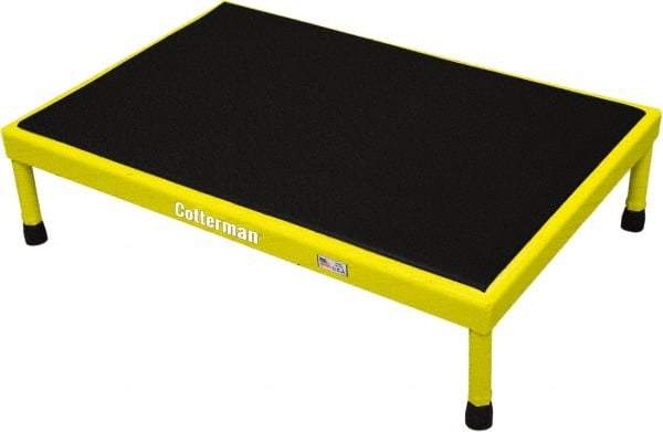 Cotterman - 10" 1 Step Platform - Work Platform, 800 Lb Capacity, 25" Base Width x 49" Base Depth - USA Tool & Supply