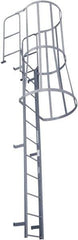 Cotterman - 164" 11 Step Fixed Ladder - Dock Ladder, 300 Lb Capacity, 39" Base Width x 50" Base Depth - USA Tool & Supply