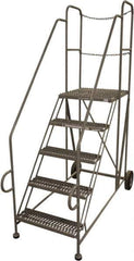 Cotterman - 69" 5 Step Platform - Work Platform, 800 Lb Capacity, 33" Base Width x 86" Base Depth - USA Tool & Supply