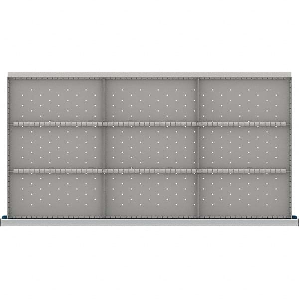 LISTA - 9-Compartment Drawer Divider Layout for 3.15" High Drawers - USA Tool & Supply