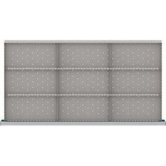 LISTA - 9-Compartment Drawer Divider Layout for 3.15" High Drawers - USA Tool & Supply