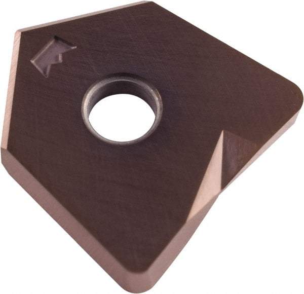 Millstar - BD32 Grade CM10 Carbide Milling Insert - HSN Finish, 0.2" Thick, 32mm Inscribed Circle, 1mm Corner Radius - USA Tool & Supply