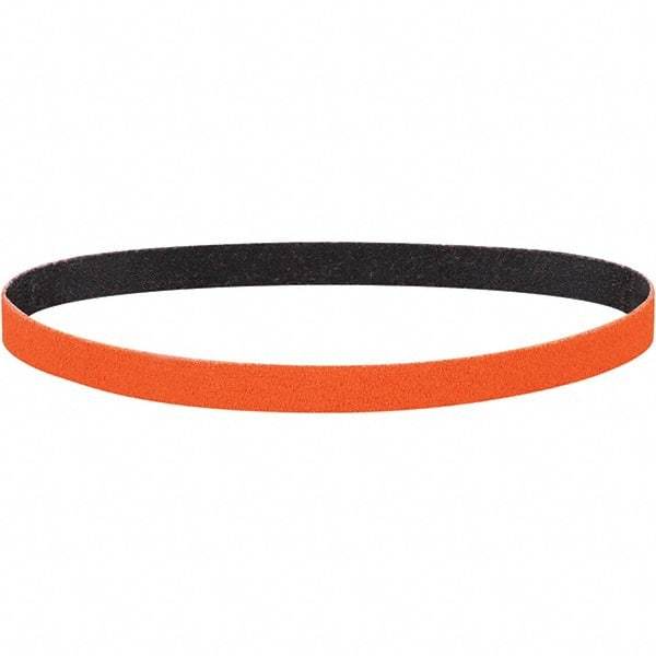 Dynabrade - 1" Wide x 30" OAL, 80 Grit, Ceramic Abrasive Belt - Ceramic, Coated, Y Weighted Cloth Backing, Wet/Dry - USA Tool & Supply