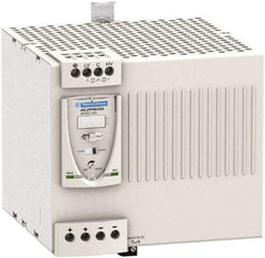 Schneider Electric - 480 Watt, 20 Amp, 100 to 120 VAC, 200 to 240 VAC Input, 24 VDC Output, DIN Rail Power Supply - Screw Connection, 165mm Wide x 155mm Deep x 143mm High, 88-100% Efficiency, Green LED Output, Red LED Output - USA Tool & Supply