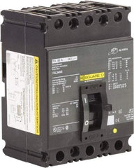 Square D - 45 Amp, 250 VDC, 480 VAC, 3 Pole, Panel Mount Molded Case Circuit Breaker - Thermal Magnetic Trip, 18 kA at 480/600 VAC Breaking Capacity, 12-1/0 (Aluminum), 14-1/0 (Copper) AWG, 4.13 Inch Deep x 6 Inch High x 4-1/2 Inch Long - USA Tool & Supply