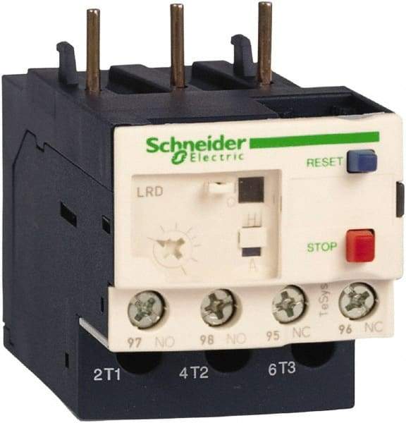 Schneider Electric - 0.16 to 0.25 Amp, 690 VAC, Thermal IEC Overload Relay - Trip Class 10A, For Use with LC1D09 and LC1D38 - USA Tool & Supply