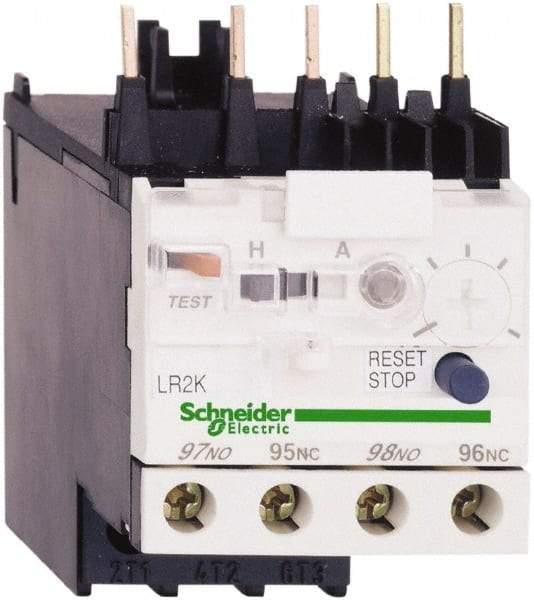 Schneider Electric - 0.11 to 0.16 Amp, 250 VDC, 690 Volt and 690 VAC, Thermal IEC Overload Relay - Trip Class 10A, For Use with LC1K, LC7K, LP1K and LP4K - USA Tool & Supply