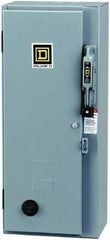 Square D - 3 Pole, 600 VAC, 27 Continuous Amp, 7-1/2 hp and 10 hp hp, Enclosed NEMA Combination Starter - NEMA 1, RoHS Compliant - USA Tool & Supply