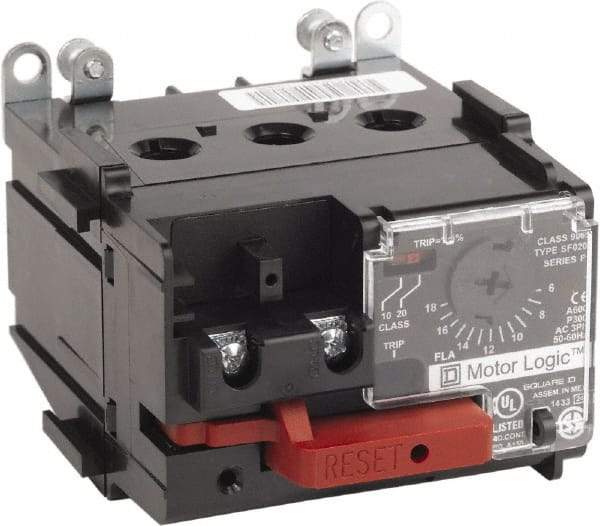 Square D - NEMA Size 0, 600 VAC, Thermal NEMA Overload Relay - For Use with Motor Logic - USA Tool & Supply