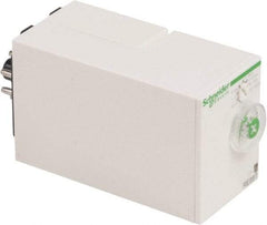 Schneider Electric - 100 hr Delay, Time Delay Relay - 8 Contact Amp, 24 VDC & 24 to 240 VAC at 50/60 Hz - USA Tool & Supply