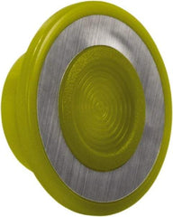Schneider Electric - Extended Mushroom Head Pushbutton Switch Cap - Yellow, Illuminated - USA Tool & Supply