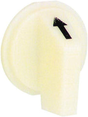 Schneider Electric - 30mm, White, Selector Switch Operating Knob - For Use with Selector Switch - USA Tool & Supply