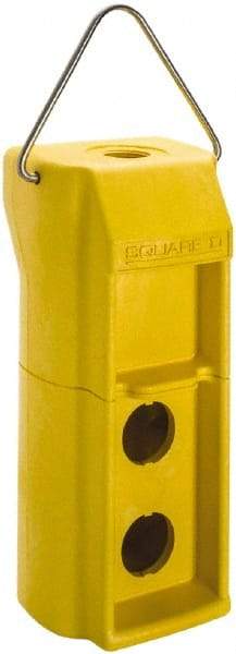 Square D - 2 Hole, 30mm Hole Diameter, Pushbutton Switch Enclosure - USA Tool & Supply