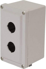 Square D - 2 Hole, 30mm Hole Diameter, Plastic Pushbutton Switch Enclosure - 1, 3, 4, 12, 4X NEMA Rated - USA Tool & Supply