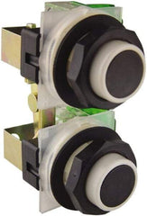 Schneider Electric - 30mm Mount Hole, Extended Straight, Pushbutton Switch - Momentary (MO) - USA Tool & Supply