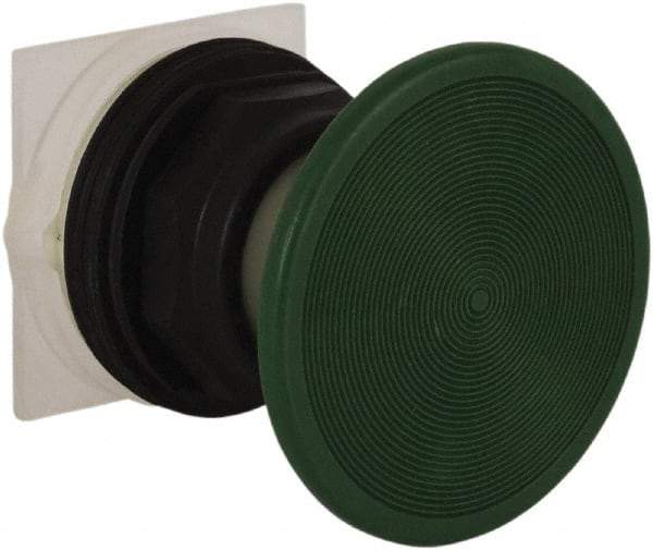 Schneider Electric - 30mm Mount Hole, Extended Straight, Pushbutton Switch Only - Green Pushbutton, Momentary (MO) - USA Tool & Supply