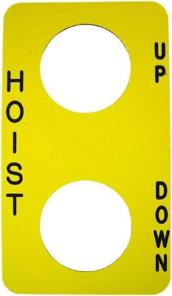 Square D - Legend Plate - Raise-Lower - USA Tool & Supply