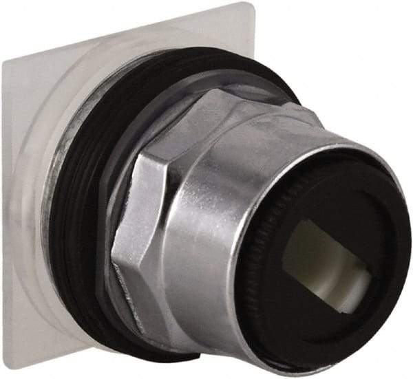 Schneider Electric - 1.18 Inch Mount Hole, 3 Position, Pushbutton Operated, Selector Switch Only - Maintained (MA), without Contact Blocks, Weatherproof and Dust and Oil Resistant - USA Tool & Supply