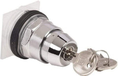 Schneider Electric - 30mm Mount Hole, 2 Position, Knob and Pushbutton Operated, Selector Switch Only - Black, Maintained (MA), without Contact Blocks, Weatherproof and Dust and Oil Resistant - USA Tool & Supply