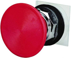 Schneider Electric - 30mm Mount Hole, Extended Straight, Pushbutton Switch Only - Red Pushbutton, Momentary (MO) - USA Tool & Supply
