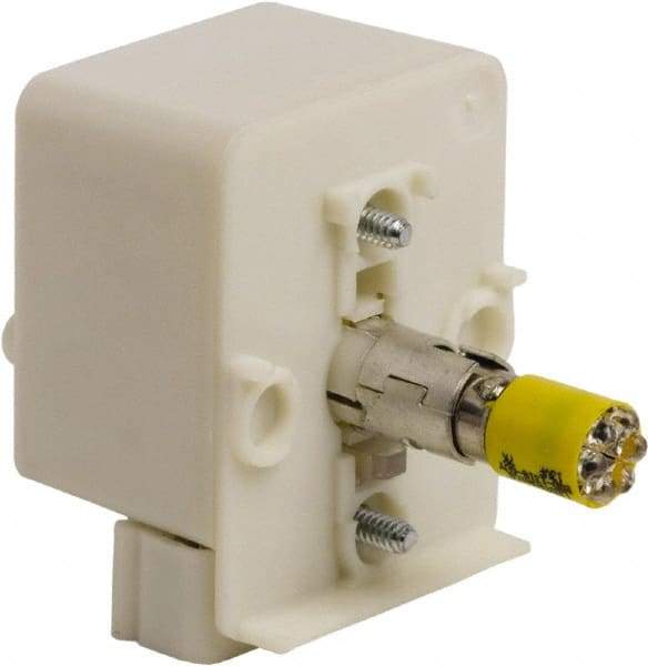 Schneider Electric - 120 VAC, 120 VDC Yellow Lens LED Light Module - USA Tool & Supply