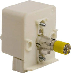 Schneider Electric - 24-28 VAC, 24-28 VDC Yellow Lens LED Light Module - USA Tool & Supply